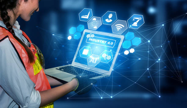 istock Engineering technology and industry 4.0 smart factory concept 1287393494