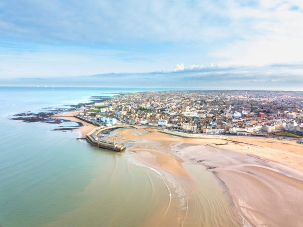istock Margate Beach England Drone Aerial Shot 1287397425