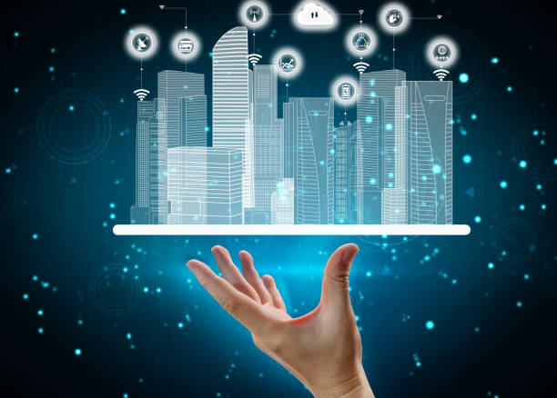 istock Advanced communication and global internet network connection in smart city 1287397563
