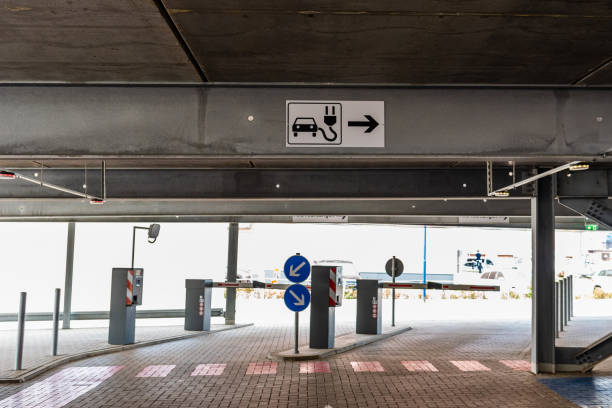 istock Entrance To Parking 1287403728