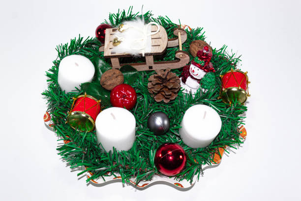 istock Beautiful handmade christmas interior decorations 1287404660