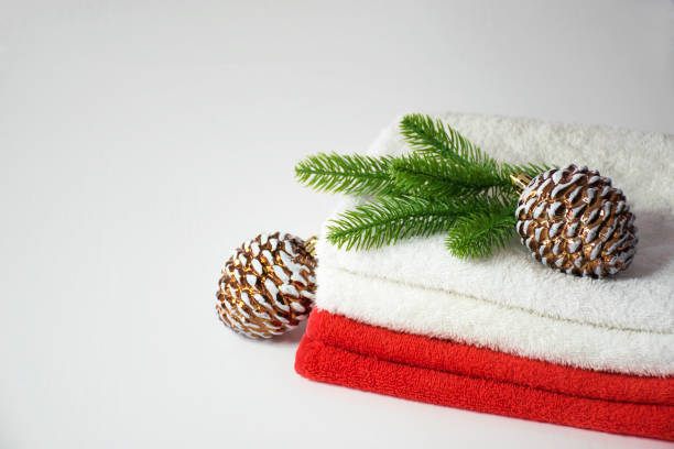istock Christmas SPA towels 1287406888
