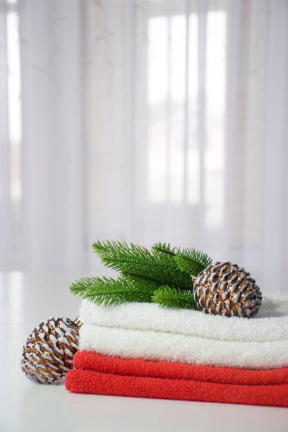istock Christmas SPA towels 1287406905