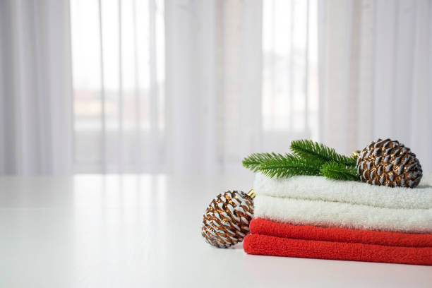 istock Christmas SPA towels 1287406912