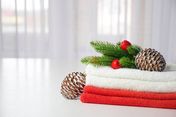 istock Christmas SPA towels 1287406926