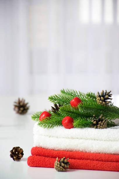 istock Christmas SPA towels 1287406935
