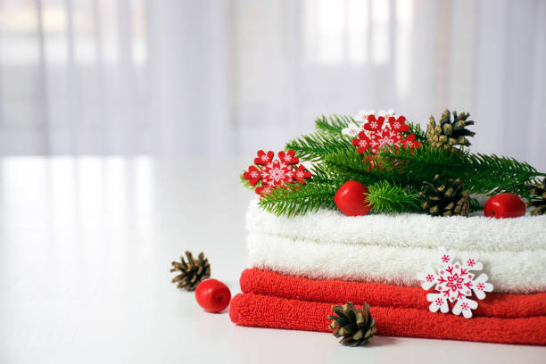 istock Christmas SPA towels 1287406971