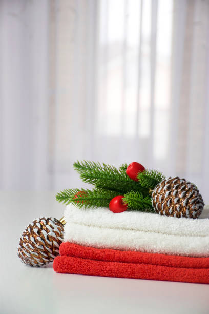 istock Christmas SPA towels 1287406973