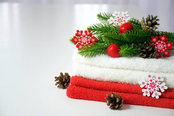 istock Christmas SPA towels 1287406994