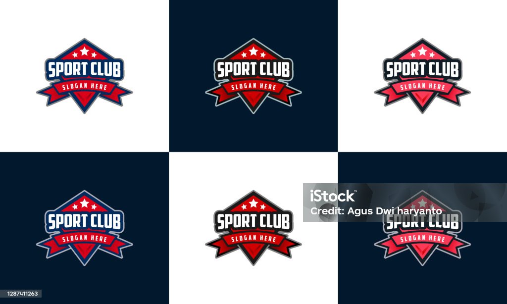 emblem sport logo, set of badge eSport logo design template - Royalty-free Desporto arte vetorial