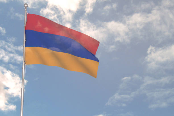 istock 3d rendering of National Flag concept. 1287414456