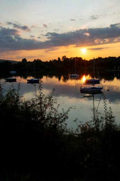 istock yachts in the marina on the lake 1287415560
