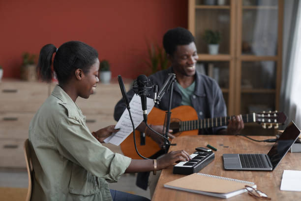 istock African-American Couple Composing Music 1287419221