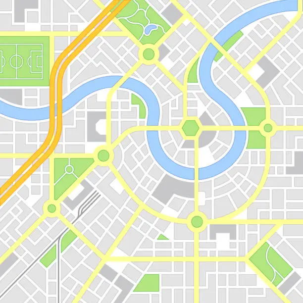 Vector illustration of City map vector illustration