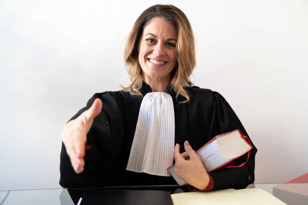 istock Justice, lawyer reaches out with a smile 1287419912