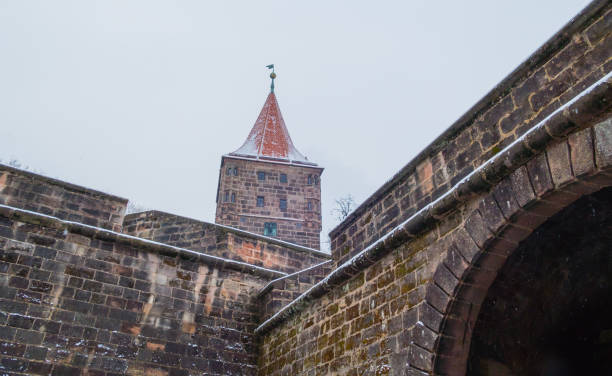 istock Tower of City Wall Nuremberg with Snow 1287423091