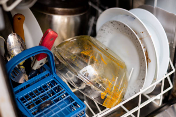 istock Dirty dishes in the dishwasher. 1287423429