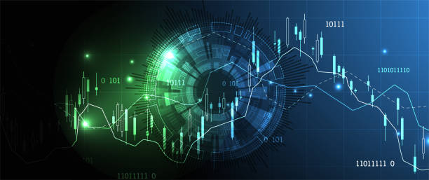 istock Financial trade concept. Stock market and exchange. Candle stick graph chart. 1287424268