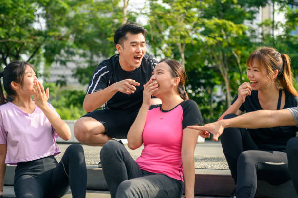 istock Rest after jogging in the city 1287426464