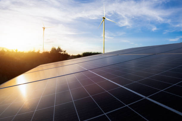 istock solar energy in sugar farm, green power 1287428056