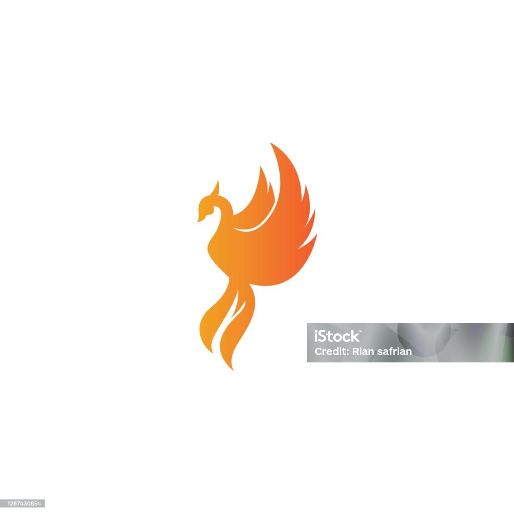 Phoenix Template Stock Illustration - Download Image Now - Abstract