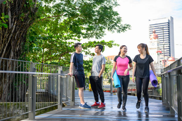 istock Rest after jogging in the city 1287435044