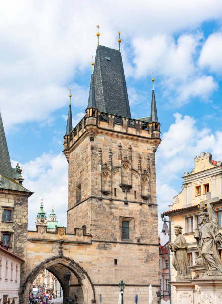 istock Lesser Town Bridge Tower in Prague, Czech Republic 1287438973