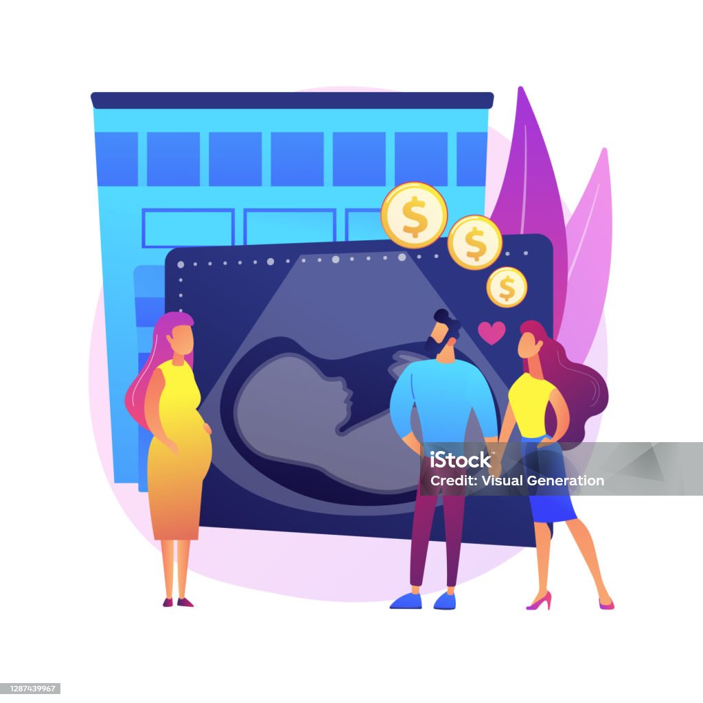 Surrogacy Graphics Surrogate Mother Abstract Concept Vector Illustration Stock ...