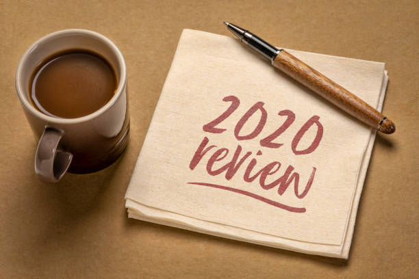 istock 2020 year review text on napkin 1287442187