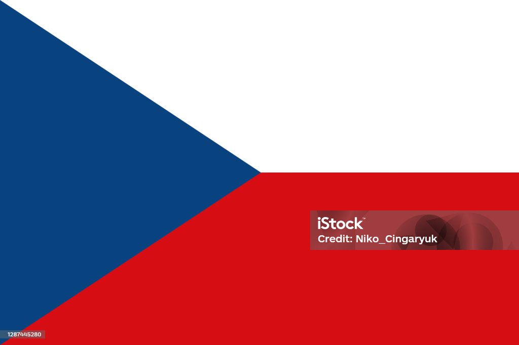 Nationalflagge der Tschechoslowakei. Das Wichtigste eines unabhängigen Landes. Ein Attribut von der Größe eines demokratischen Staates Illustration. - Lizenzfrei Tschechische Flagge Stock-Foto