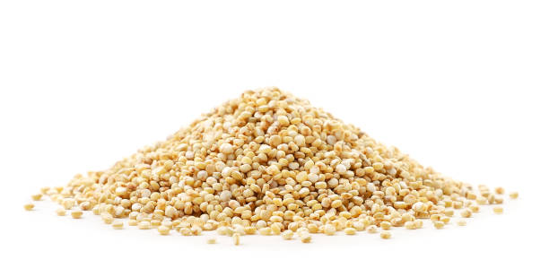 istock Quinoa heap on a white background. Isolated 1287445788