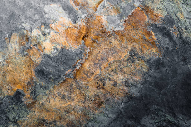 istock Textured Background Old Rusty Faded Paint With Streaks and Cracked Peeling 1287449905