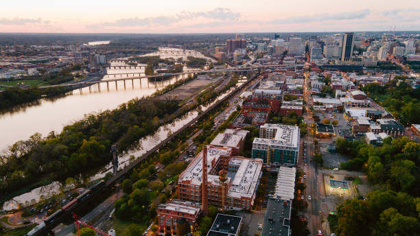 Aerial over Richmond, Virginia