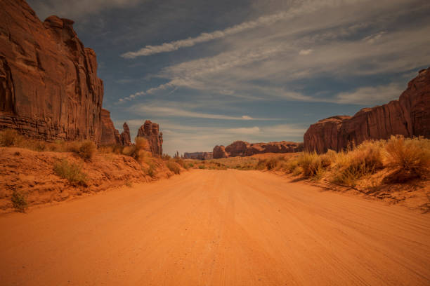 istock Dirt road in Monument Valley 1287460081