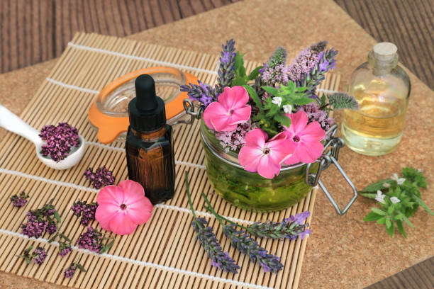 istock Flowers and Herbs for Essential Oil Preparation 1287463586