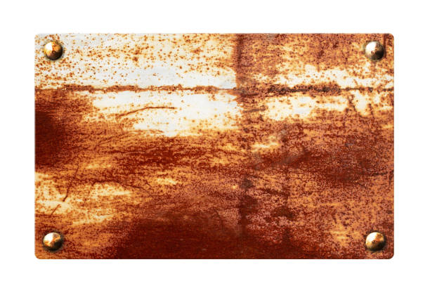 istock Old metallic plank with vintage nails 1287463683