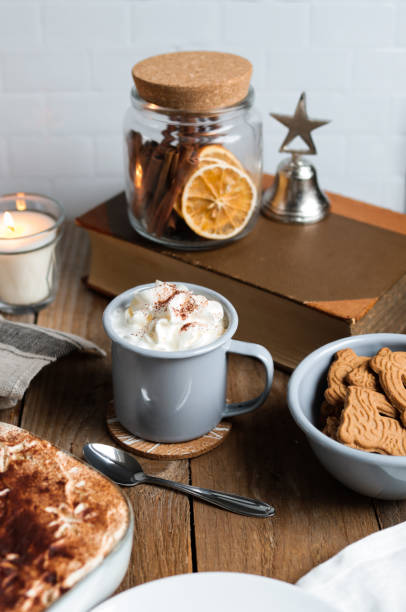 istock Cozy Hot Chocolate with Gingerbread and Cocoa powder 1287468659
