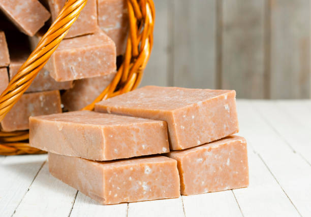 istock Basket of homemade soap 1287471142