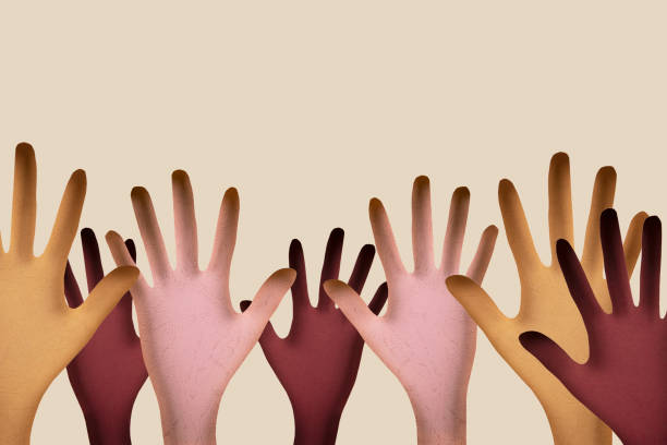 istock Hands made of paper 1287471235