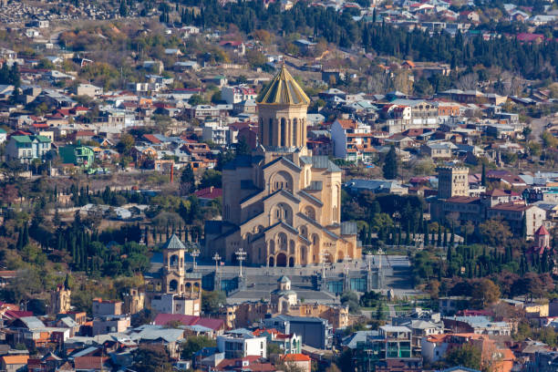 istock View of Tbilisi with Sameba, Trinity Church and other landmarks 1287472627