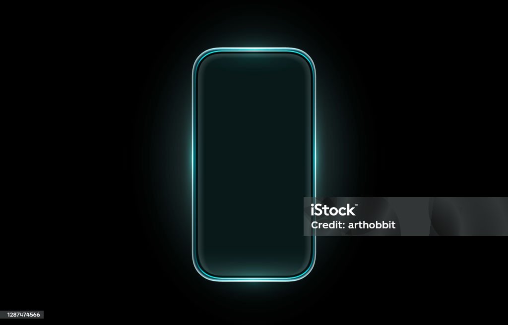 Mobile Display Vector Smartphone Mobile Screen Technology Mobile Display Light Vector Stock ...