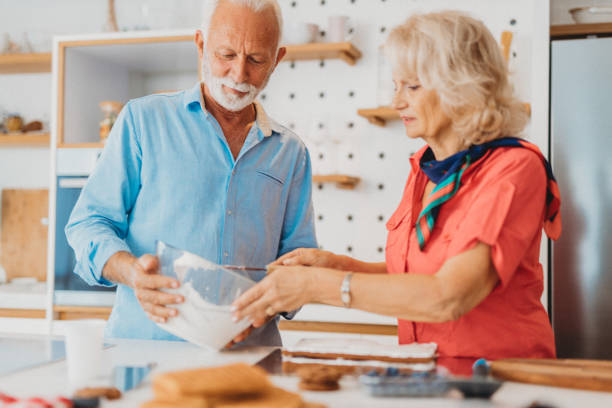 istock Senior couple at home 1287475534