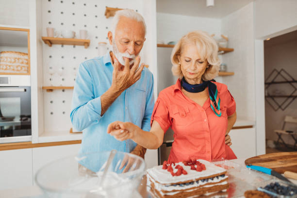istock Senior couple at home 1287476515