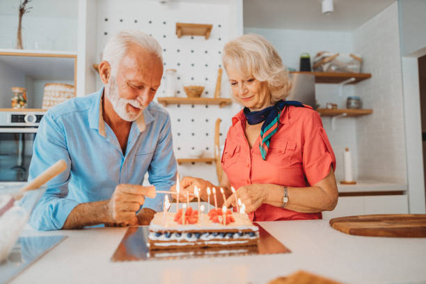 istock Senior couple at home 1287476679