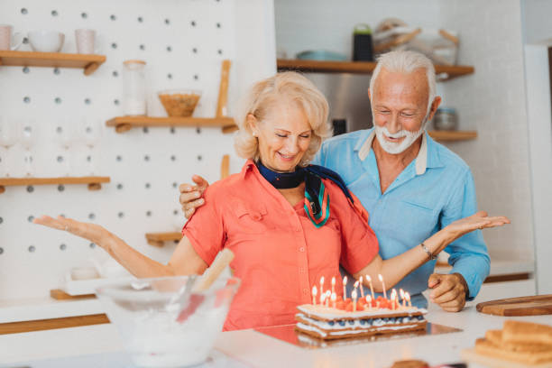 istock Senior couple at home 1287476883