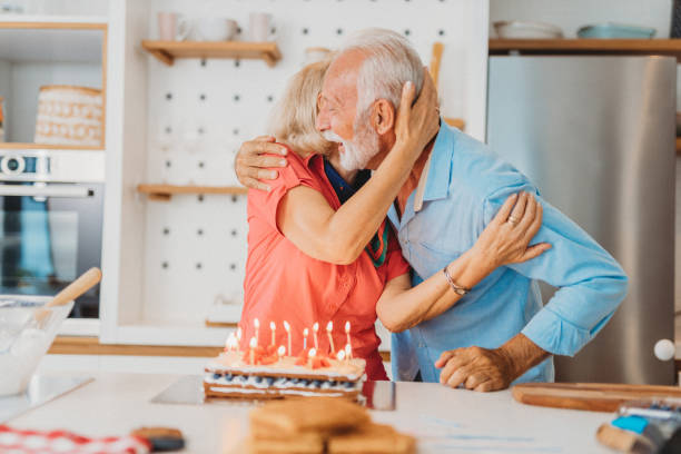 istock Senior couple at home 1287476900