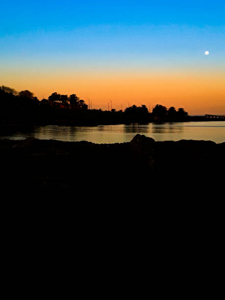 istock Sunset Coastal Scene Diving Port, Montevideo Uruguay 1287476906