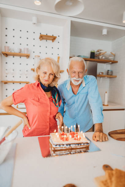 istock Senior couple at home 1287476992