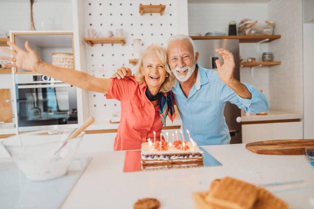 istock Senior couple at home 1287477067
