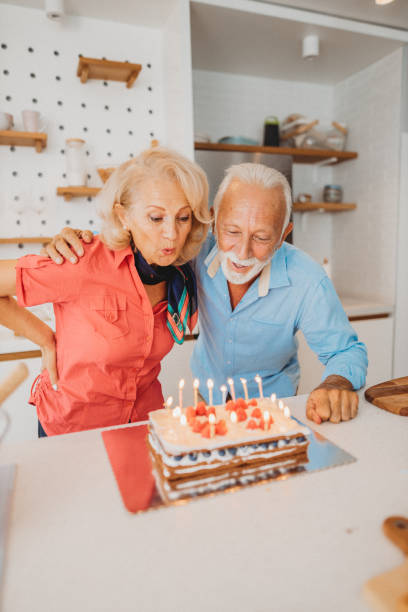istock Senior couple at home 1287477135
